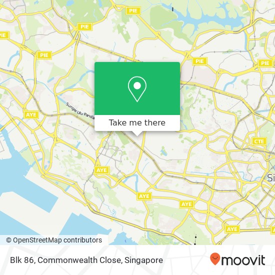 Blk 86, Commonwealth Close map