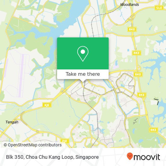 Blk 350, Choa Chu Kang Loop map