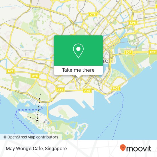 May Wong's Cafe map