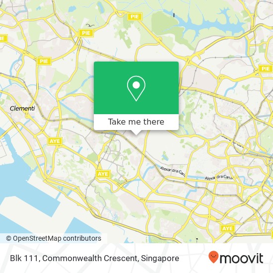 Blk 111, Commonwealth Crescent map