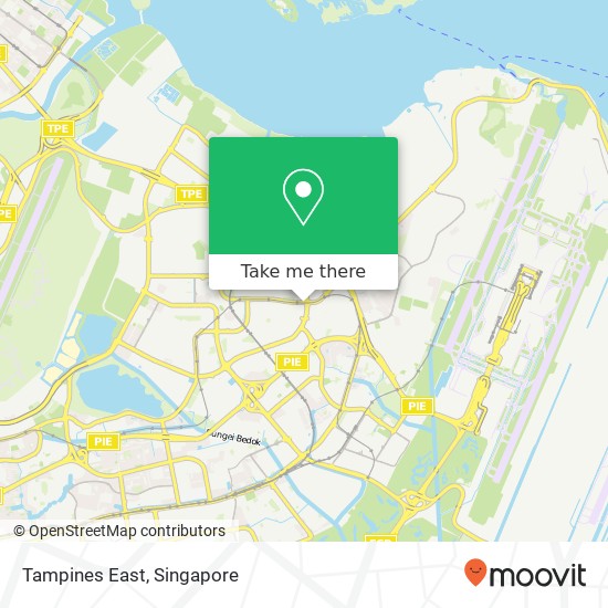 Tampines East map