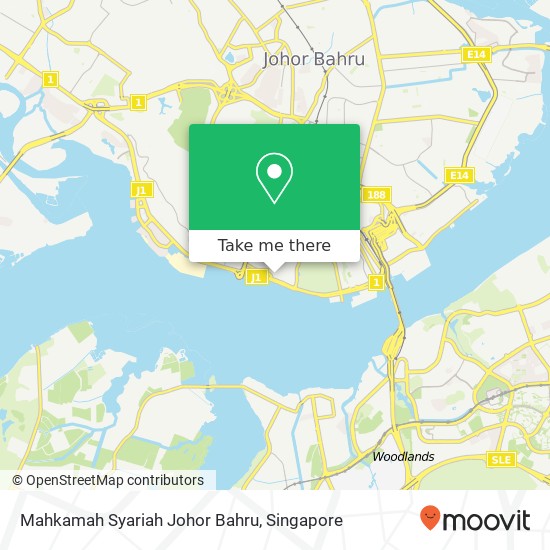 Mahkamah Syariah Johor Bahru map