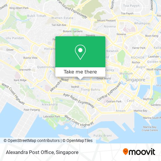 Alexandra Post Office map