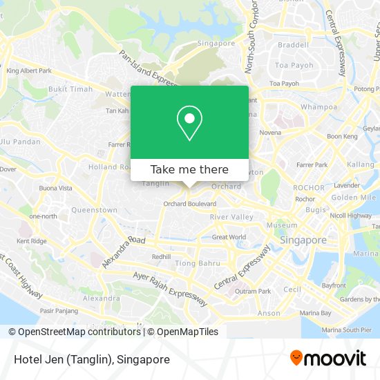 Hotel Jen (Tanglin) map