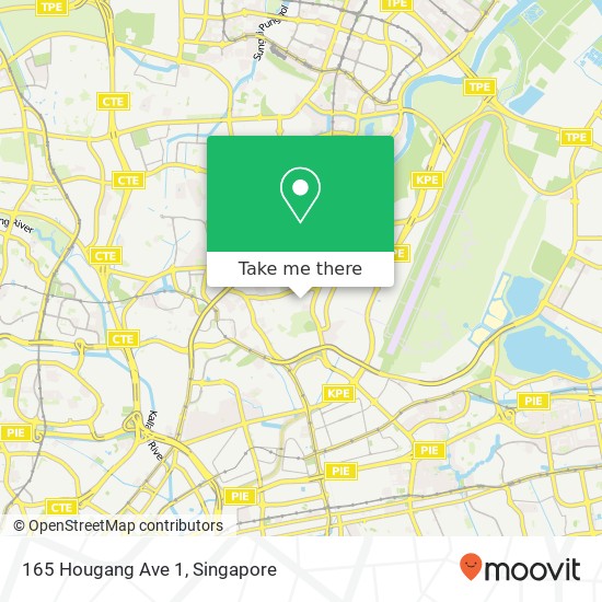 165 Hougang Ave 1 map