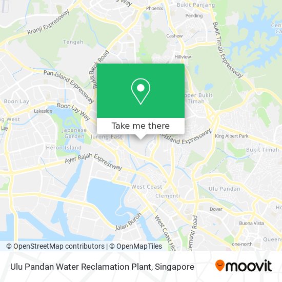 Ulu Pandan Water Reclamation Plant map