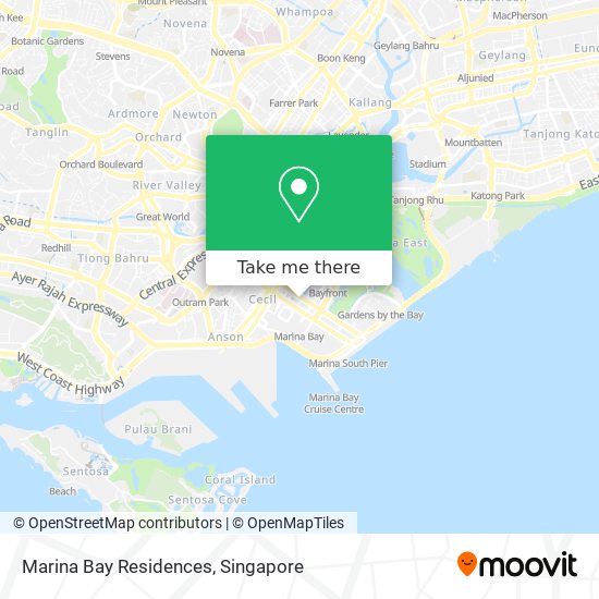 Marina Bay Residences map