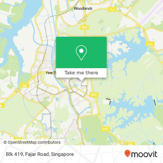 Blk 419, Fajar Road map