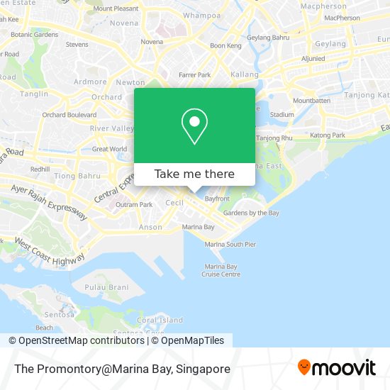 The Promontory@Marina Bay map