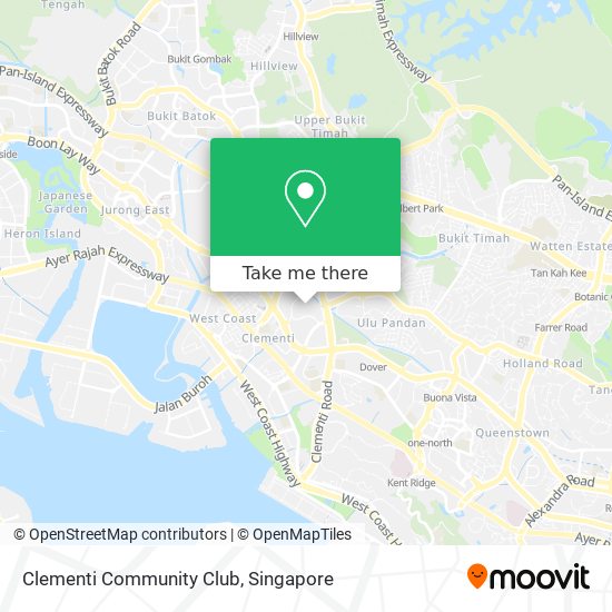 Clementi Community Club map