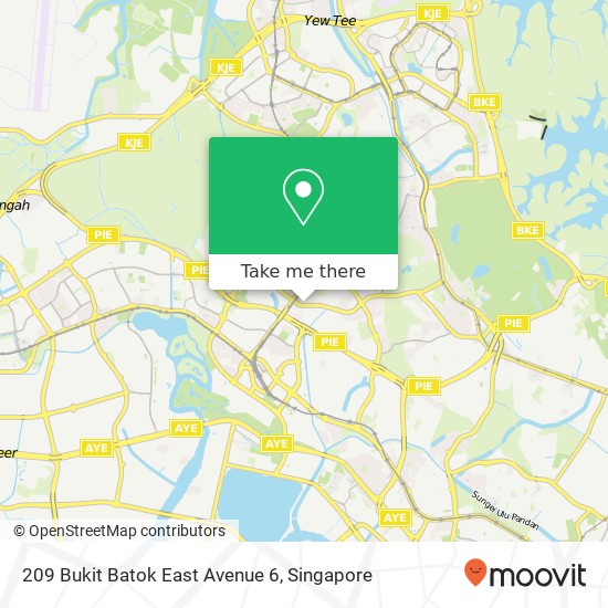 209 Bukit Batok East Avenue 6 map
