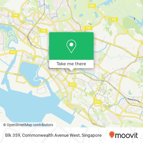 Blk 359, Commonwealth Avenue West map