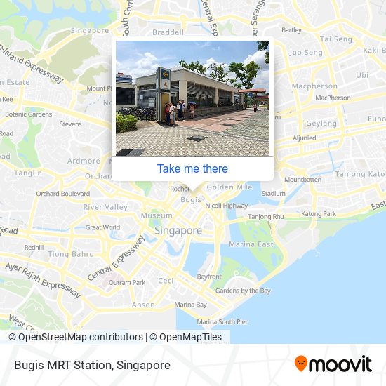 Bugis MRT Station地图