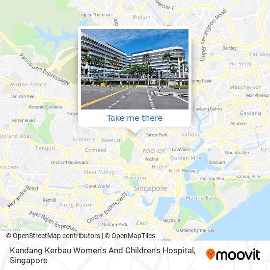 Kandang Kerbau Women's And Children's Hospital map