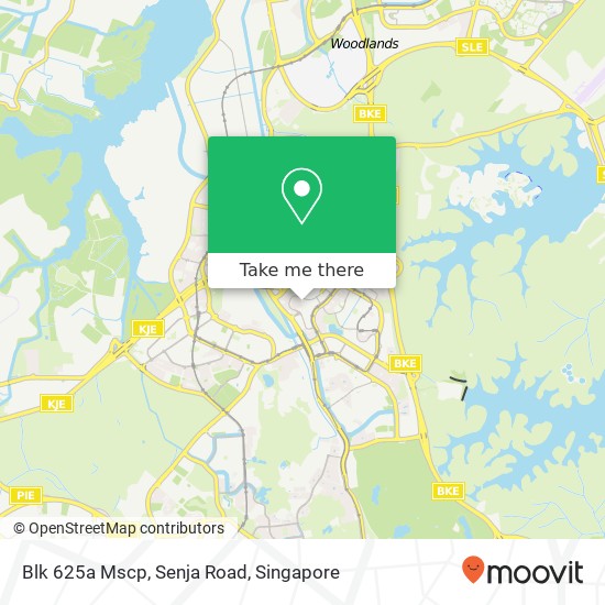 Blk 625a Mscp, Senja Road地图