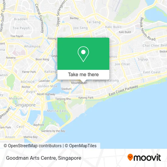 Goodman Arts Centre map