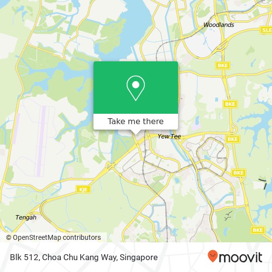 Blk 512, Choa Chu Kang Way map