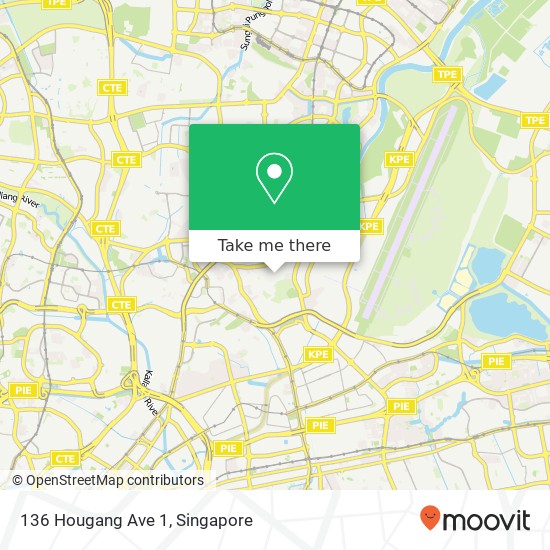 136 Hougang Ave 1 map