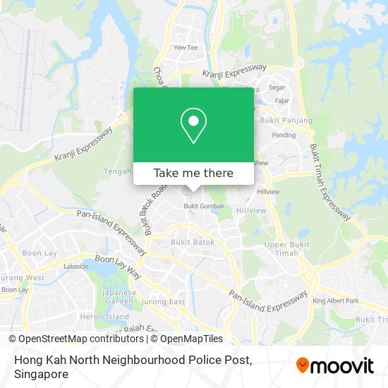 Hong Kah North Neighbourhood Police Post map