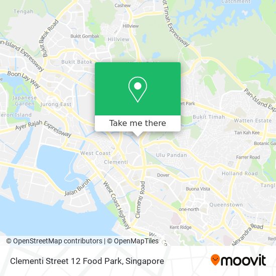 Clementi Street 12 Food Park map