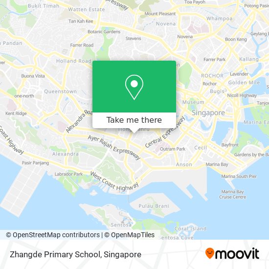 Zhangde Primary School map