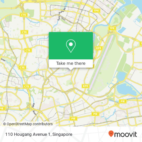 110 Hougang Avenue 1 map
