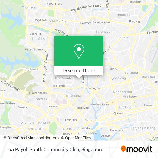 Toa Payoh South Community Club map