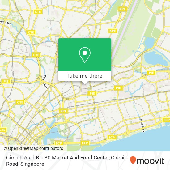 Circuit Road Blk 80 Market And Food Center, Circuit Road map