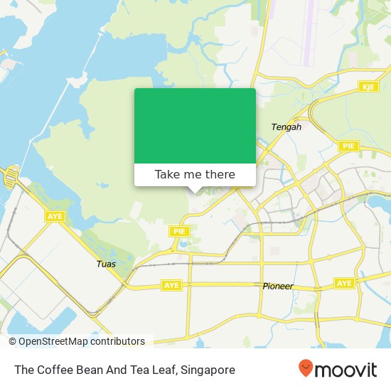 The Coffee Bean And Tea Leaf map