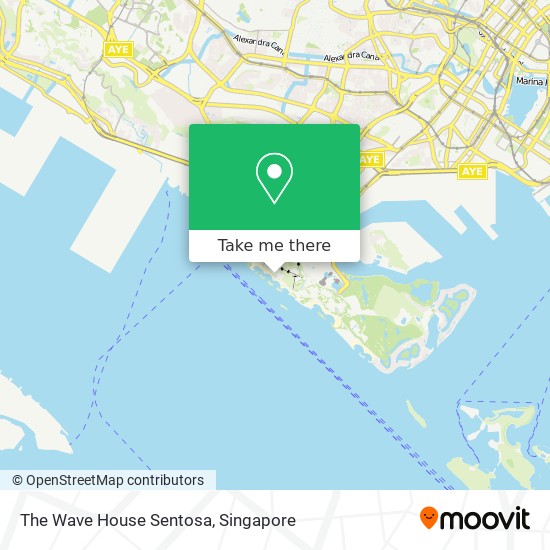 The Wave House Sentosa map