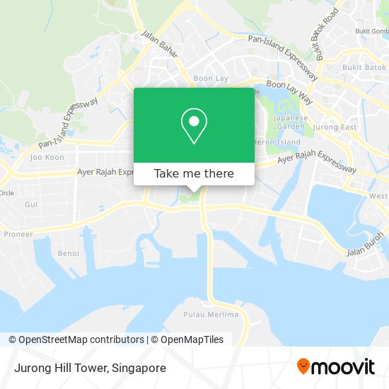Jurong Hill Tower map