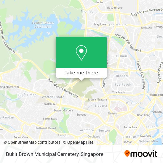 Bukit Brown Municipal Cemetery map