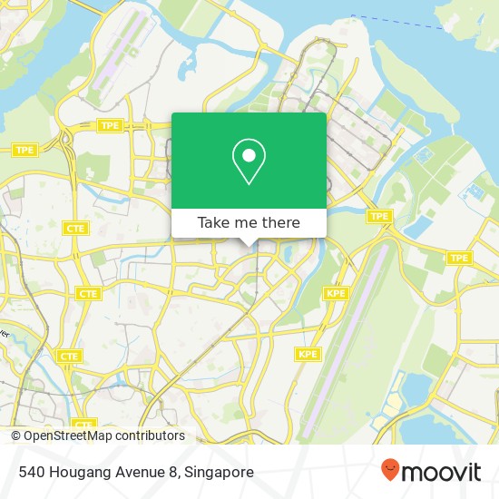 540 Hougang Avenue 8 map