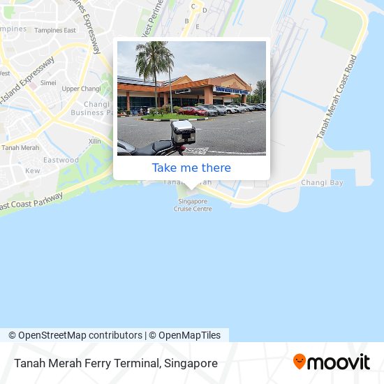 Tanah Merah Ferry Terminal map