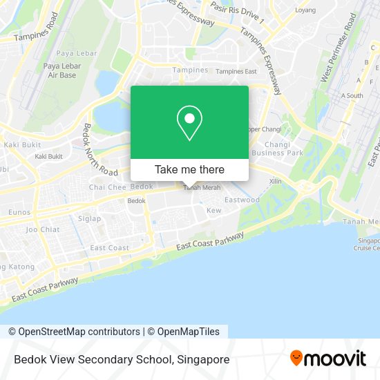 Bedok View Secondary School map