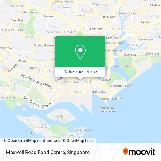 Maxwell Road Food Centre map