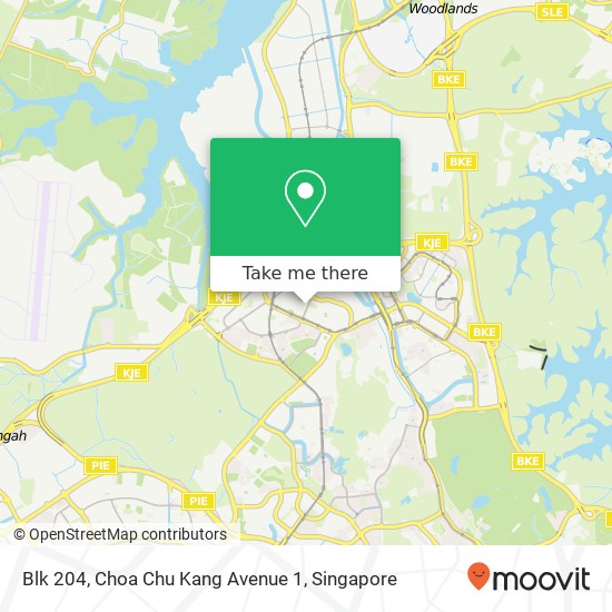 Blk 204, Choa Chu Kang Avenue 1 map