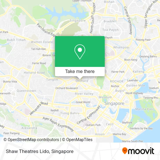 Shaw Theatres Lido地图