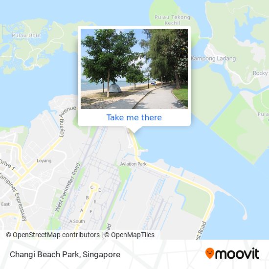 Changi Beach Park map