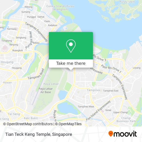 Tian Teck Keng Temple map