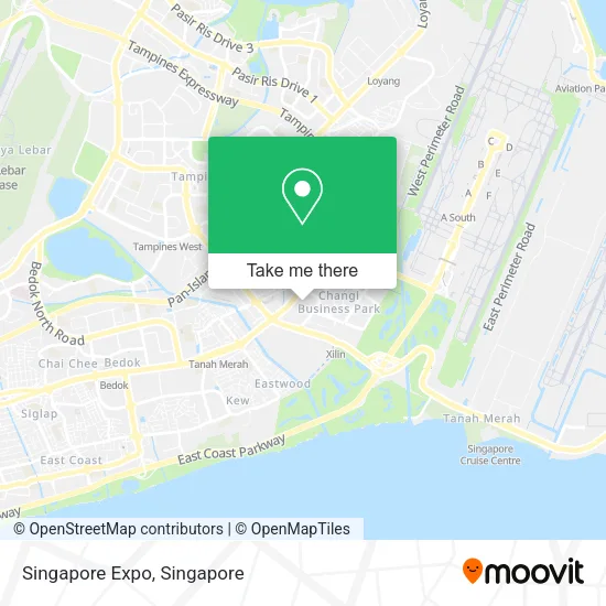 Singapore Expo map