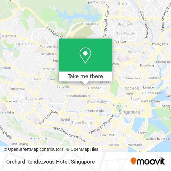 Orchard Rendezvous Hotel map