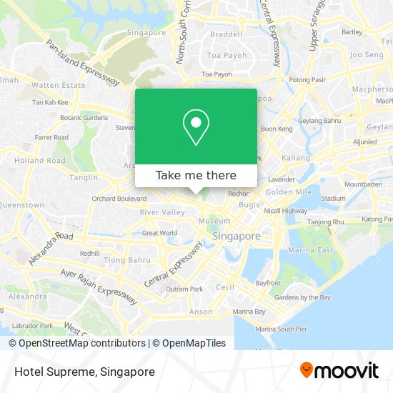 Hotel Supreme map