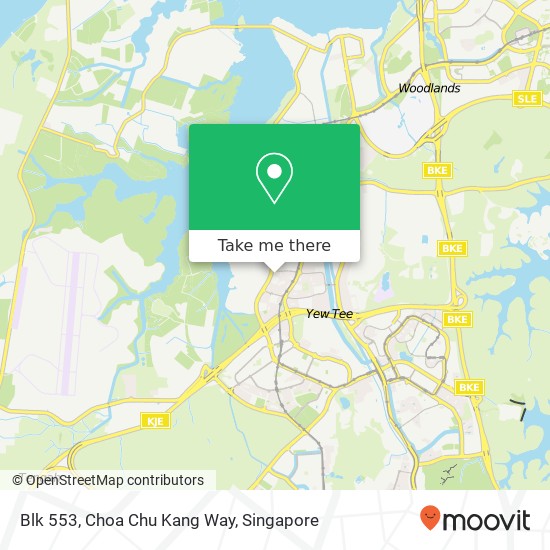Blk 553, Choa Chu Kang Way地图