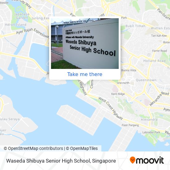 Waseda Shibuya Senior High School map
