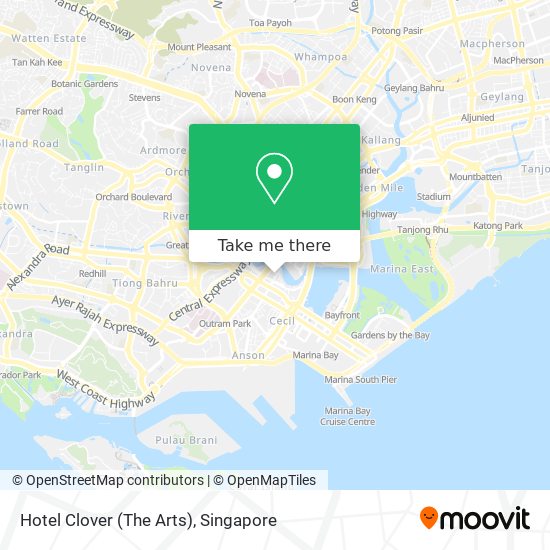 Hotel Clover (The Arts) map