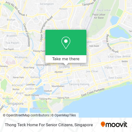 Thong Teck Home For Senior Citizens map