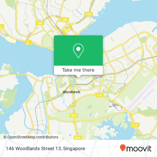 146 Woodlands Street 13地图