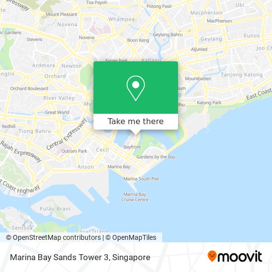 Marina Bay Sands Tower 3 map