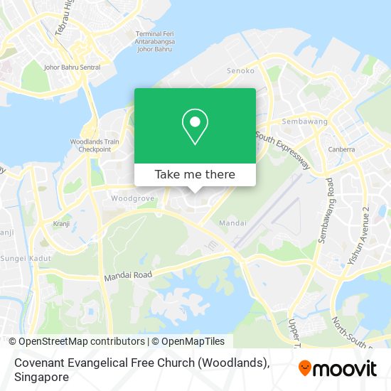 Covenant Evangelical Free Church (Woodlands) map